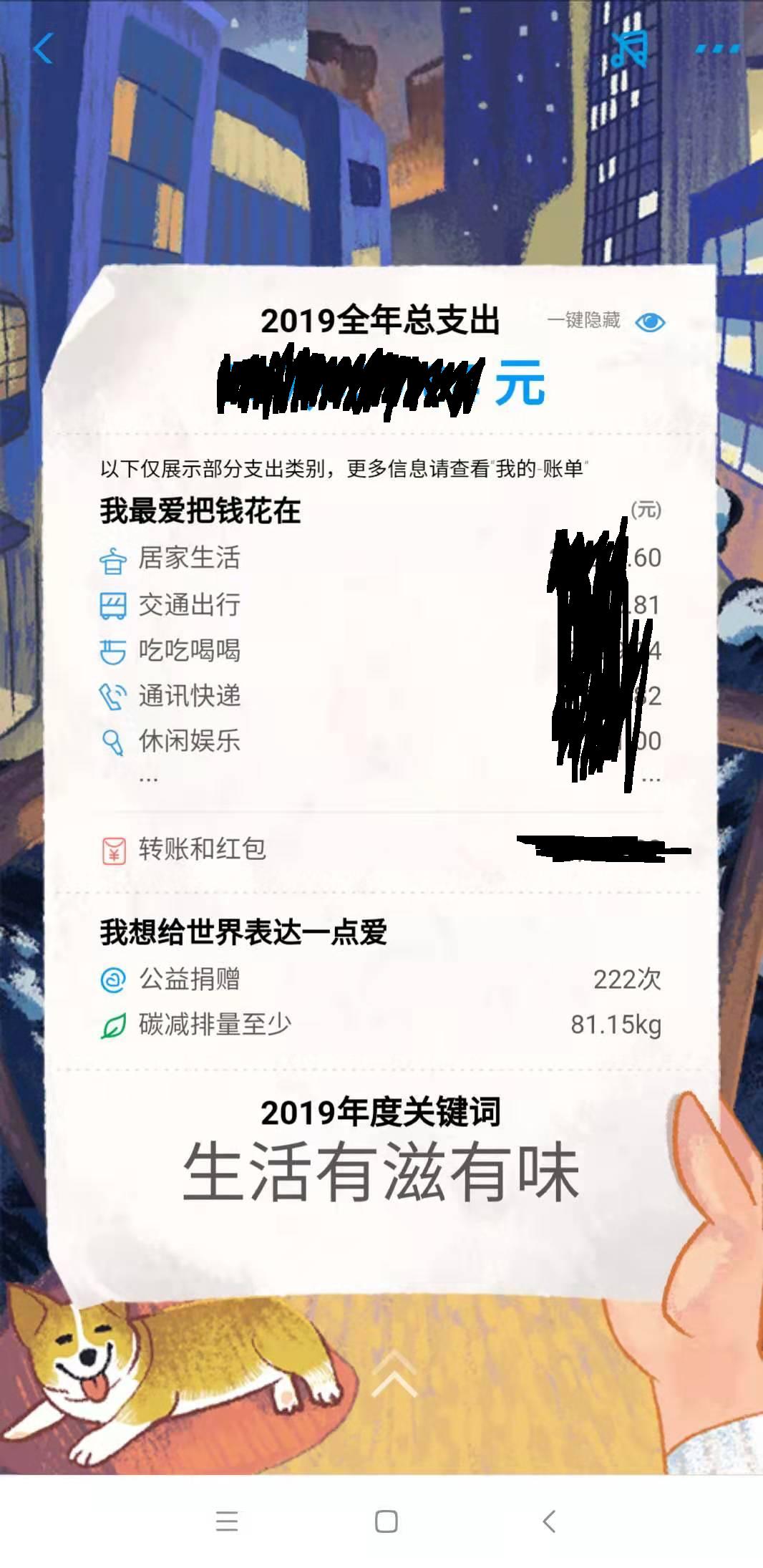2019年支付宝账单 生活随笔 第6张