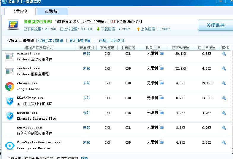 QQ截图20210422145548.jpg 金山流量监控，金山网络流量监控器独立版，金山卫士流量监控精简版，金山卫士流量监控精简版 独立版 互联网IT